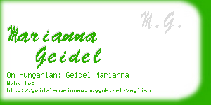 marianna geidel business card